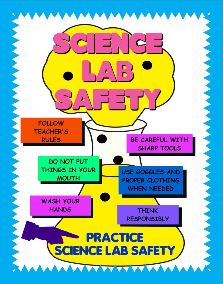 the science lab safety poster is shown with instructions for students to learn how to use it