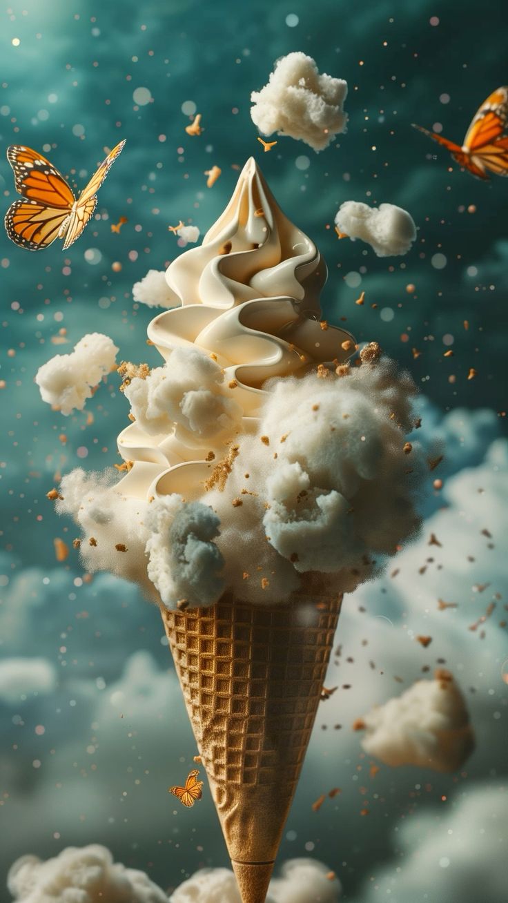 Vanilla Ice-cream commercial by @rinaksal in 2024 | Generative art ...