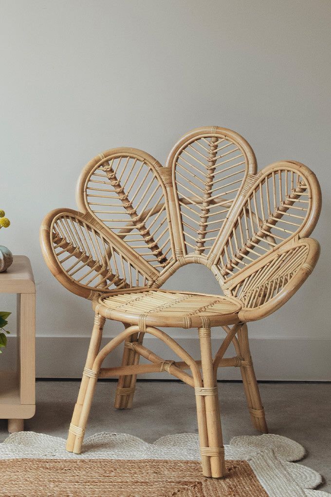 Lily Rattan Peacock Chair – Cura Home Peacock Rattan Chair, Bathroom Chair Ideas, Peacock Furniture, Accent Chairs For Bedroom, Bohemian Style Furniture, Rattan Furniture Living Room, Bohemian Chair, Rattan Peacock Chair, Unique Chairs Design