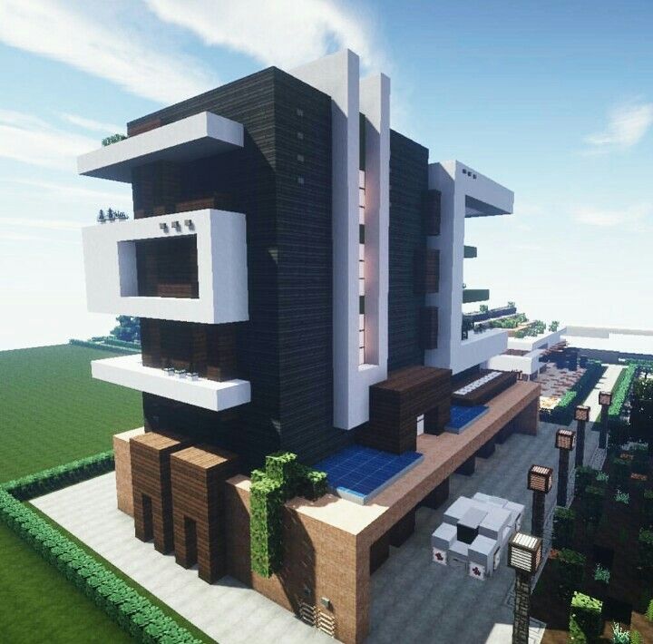 Minecr4ft_biome build modern apartment complex | Arquitectura minecraft ...