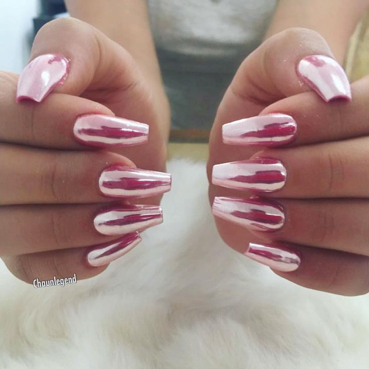 5,714 Likes, 59 Comments - every girl is worth a million (@millionmamas) on Instagram: “that pink chrome tho. @chaunlegend x  #millionmamas” Chrome Nail Polish, Pink Chrome Nails, Chrome Nails Designs, Pink Chrome, Chrome Nail, Pink Nail Art, White Nail Polish, White Nail, Pink Nail