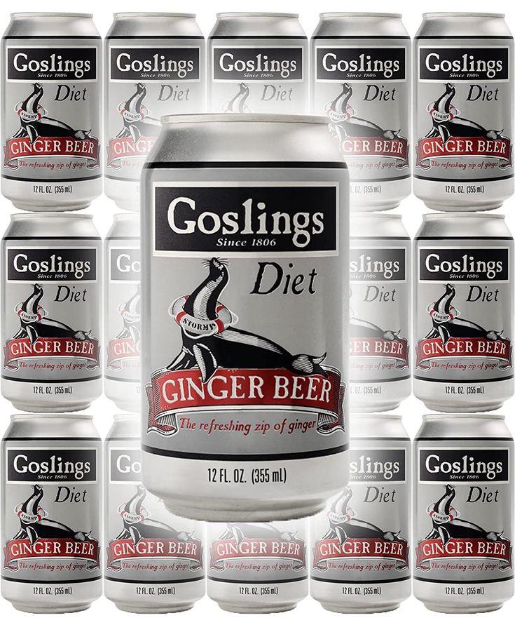 many cans of gosling's diet ginger beer