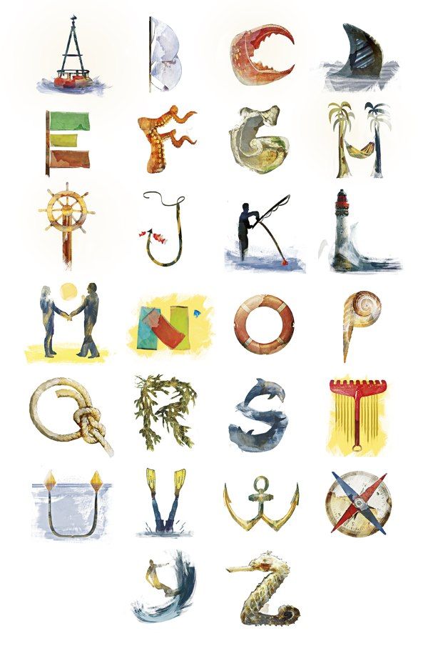 27 best Illustrated alphabets images on Pinterest | Typography alphabet ...