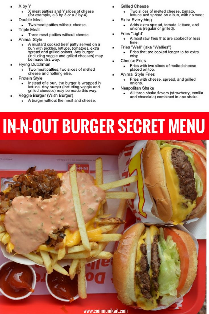 a menu for a restaurant with two hamburgers and fries