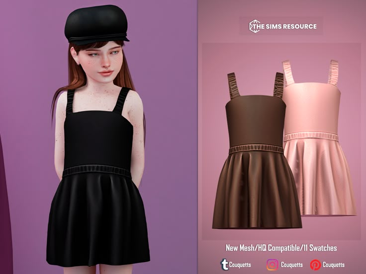 Sasha Dress in 2024 | Sims 4 toddler, Sims 4 cc kids clothing, Sims 4 ...