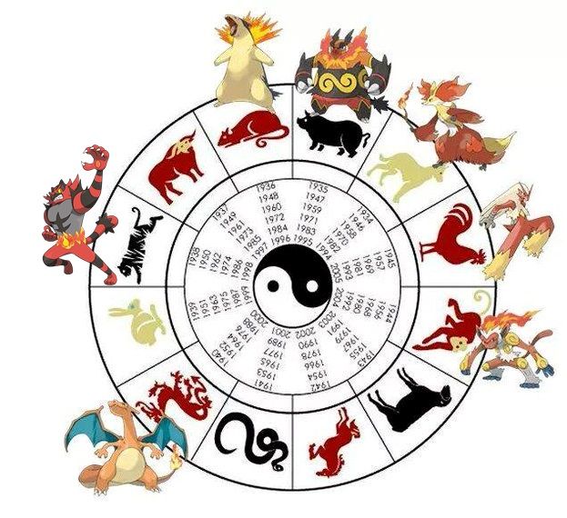 calendario japones o chino con pokemon de tipo fuego | Pokemon