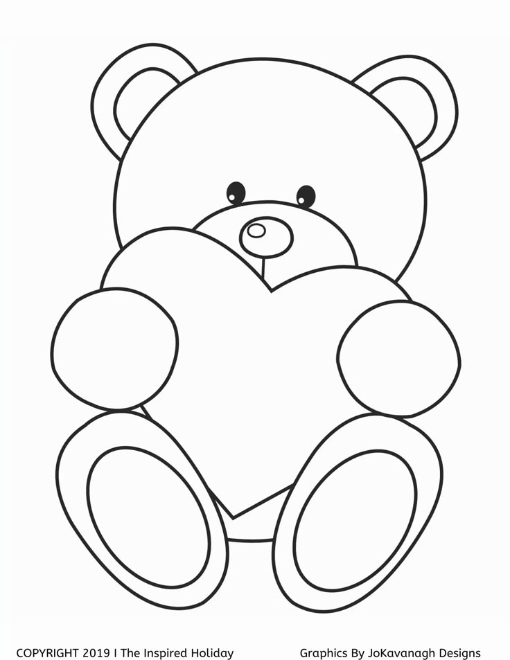 A BEARY Fun Printable Valentine's Day Coloring Book in 2024 | Valentine ...