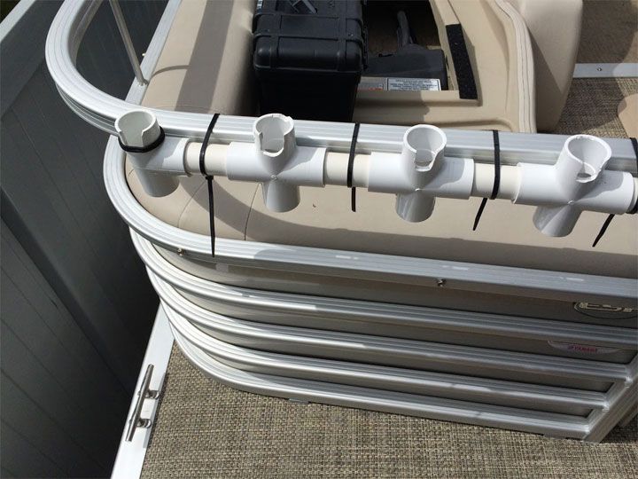 the back end of a boat with several tubes attached to it