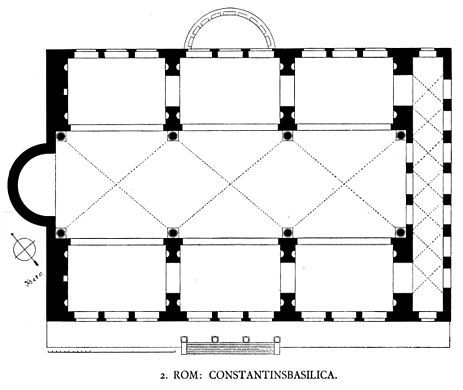 an old diagram of the roman floor plan