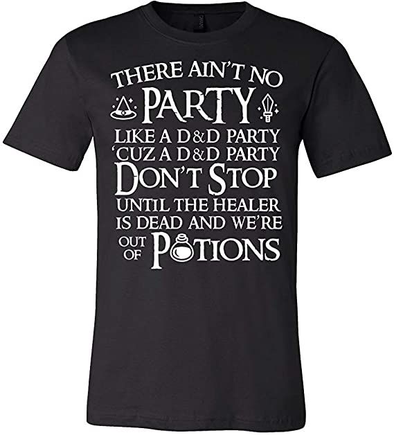 there is no party like a bad party t - shirt for men and women, black