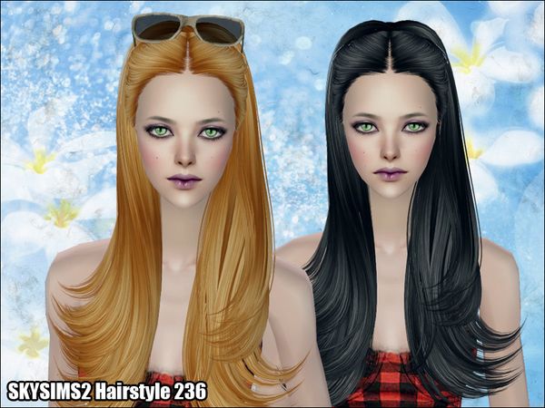 's Skysims Hair 236 | Womens hairstyles, Best ombre hair, Sims 2 hair