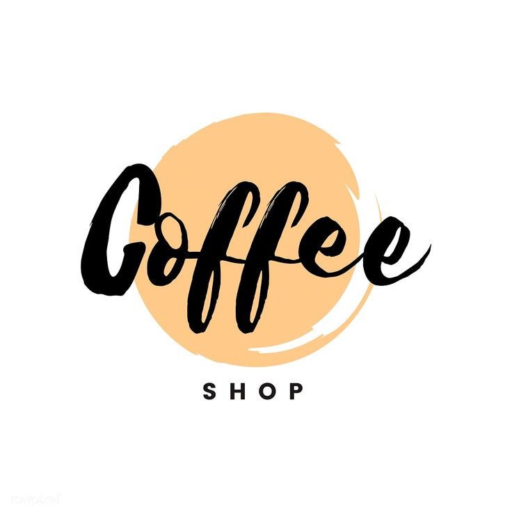 the coffee shop logo on a white background