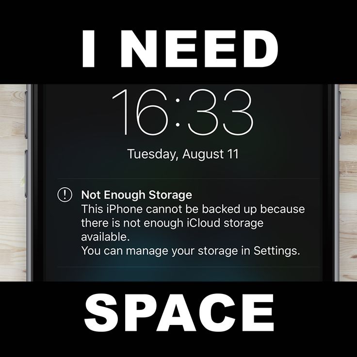 an iphone screen with the message i need 16 333 not enough storage, but there is not enough cloud storage available