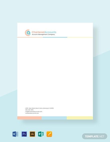 CA Letterhead Template in Pages, Word, PSD, Publisher, Illustrator ...