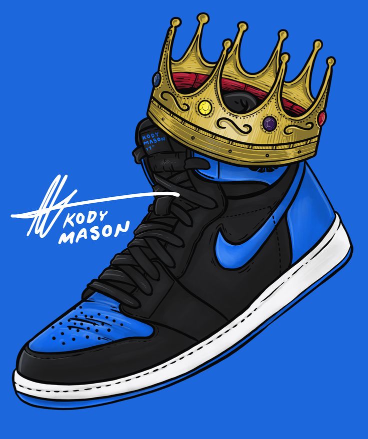 Sneaker Art - Jordan - Royal 1 - Royal Blue : By Kody Mason Jordan ...