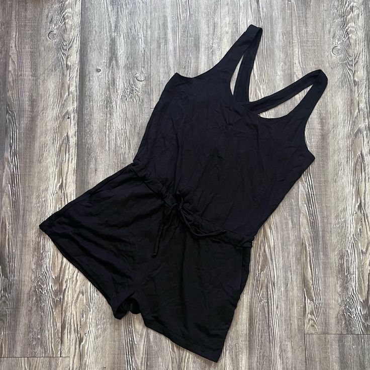 Nwot Size S Color Blk Sporty Black Sleeveless Jumpsuits And Rompers, Black Sleeveless Sporty Jumpsuits And Rompers, Black Sleeveless Sporty Jumpsuit/romper, Casual Black Sports Jumpsuits And Rompers, Casual Black Jumpsuits And Rompers For Sports, Casual Black Jumpsuits And Rompers For Gym, Black Sleeveless Workout Jumpsuit, Black Sleeveless Jumpsuit For Workout, Sleeveless Black Jumpsuit For Workout