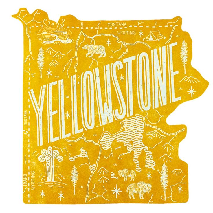 Yellowstone National Park Postcard by Noteworthy Paper & Press ...