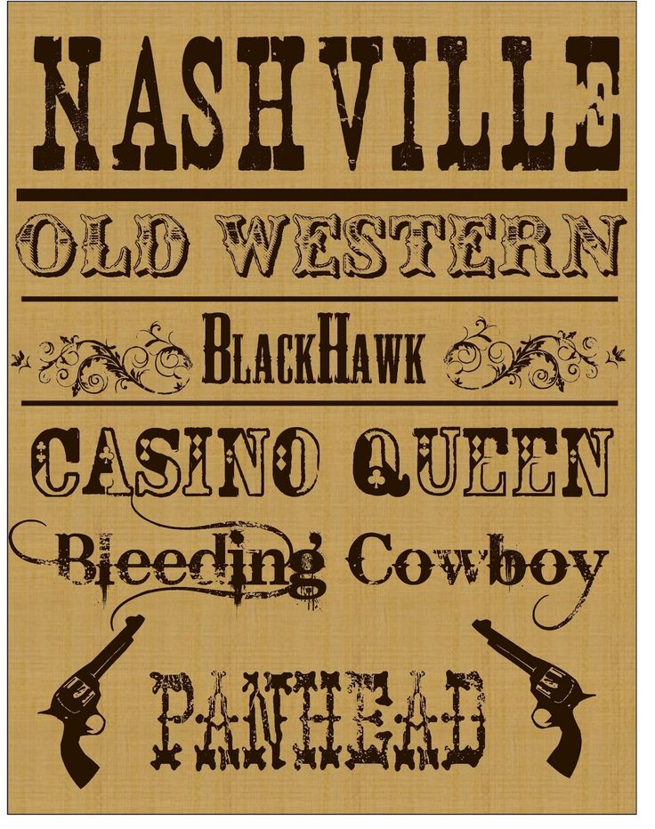 6 Free Western Fonts Card Fonts, Cowboy Font, Country Fonts, Old Western, Western Font, Fun Fonts, Font Examples, Old English Font, Tattoo Lettering Fonts