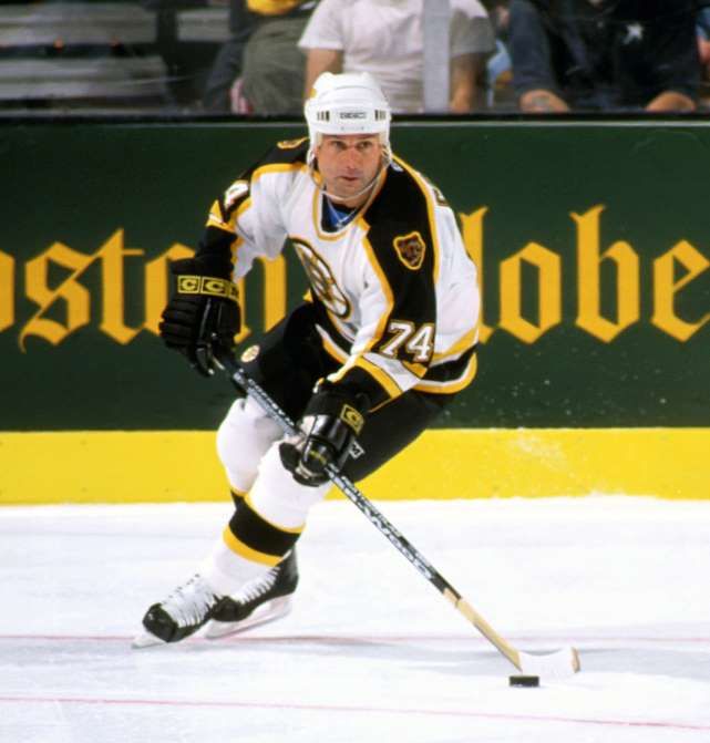 a hockey player is skating on the ice