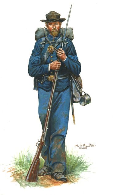 Sergeant - 20th New York State Militia 1862-1863 Army Poster, Battle Of Gettysburg, Civil Wars, Union Soldiers, Union Army, Military Art, Military History, Genealogy, American History