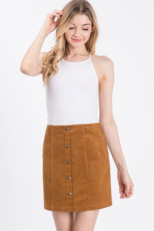 - Button Down - Mid Thigh Length - Corduroy (Polyester/Spandex Mix) Polyester 94%, Spandex 6%. Great for Summer-Fall-Winter-and Spring!! Wear with tank-or leggings and sweater! SIZE CHART- Small; 27.00 in. Medium; 29.00 in. Large; 31.00 in. Corduroy Skirts, Boyfriend Jeans For Women, Buttoned Skirt, Dresses Boutique, Twist Dress, Stay Forever, Colorful Skirts, Bozeman Mt, Clothes Boutique