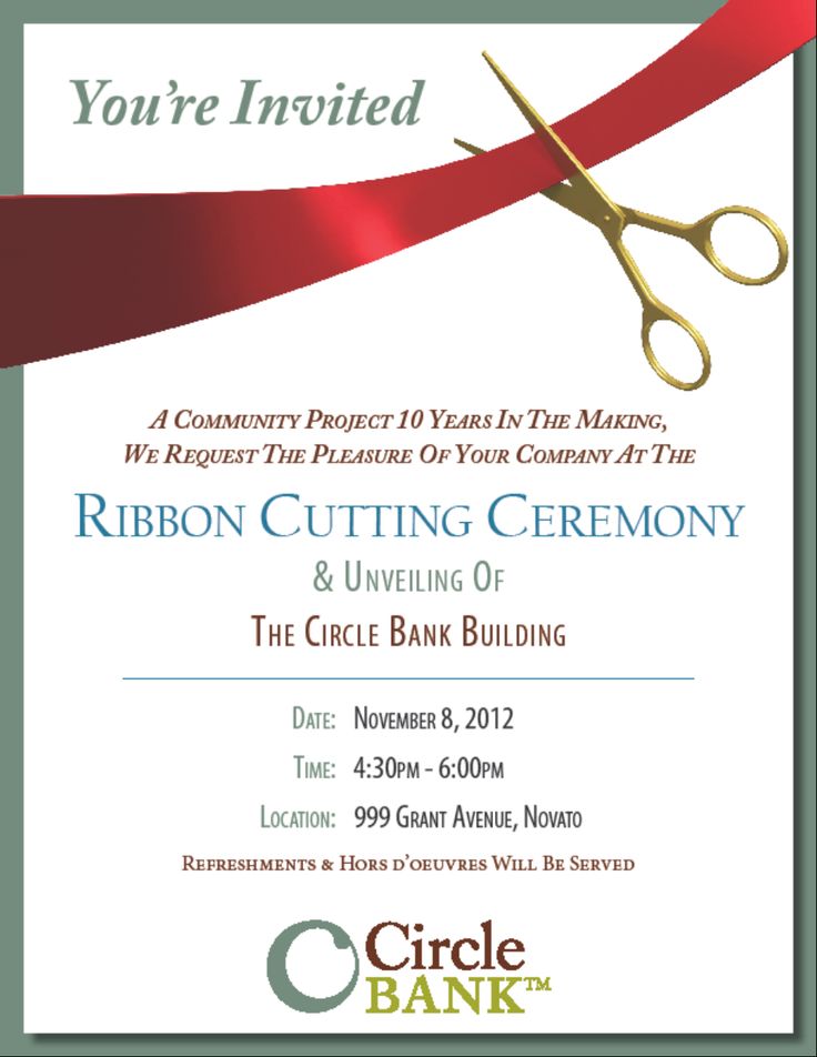 the ribbon cutting ceremony is going on