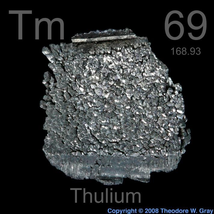 Lump with interesting surface99.95%, a sample of the element Thulium in ...