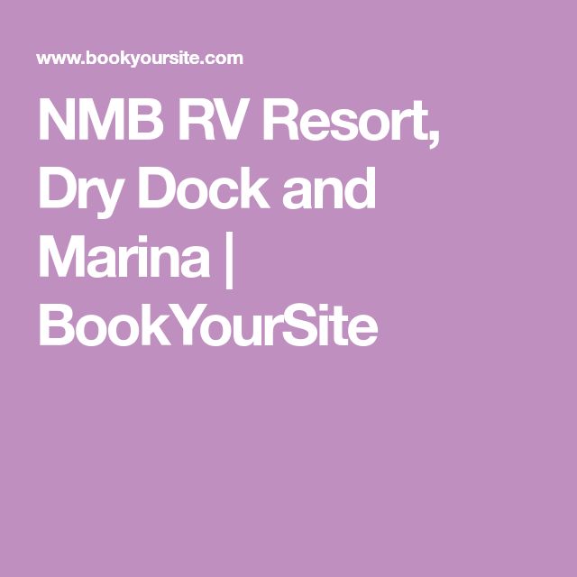 the nmb rv resort, dry dock and marina i bookyourstite logo