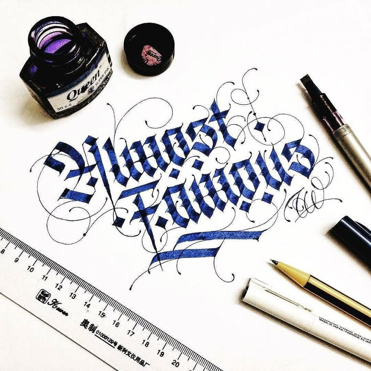 Calligraphy Words, How To Write Calligraphy, Calligraphy Styles ...