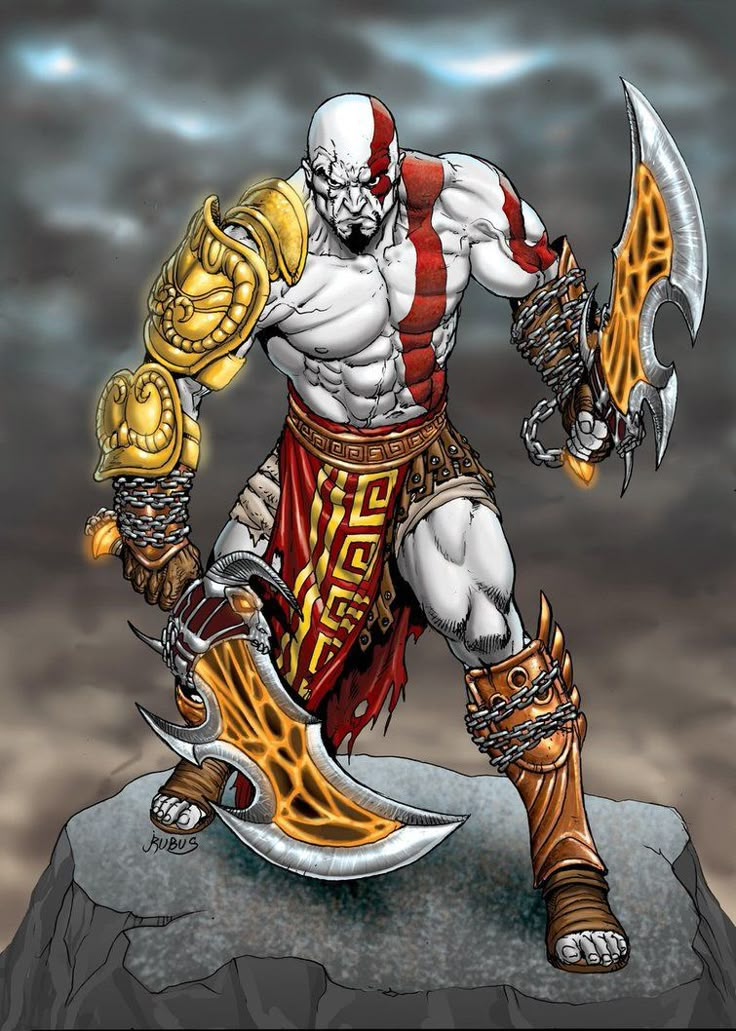 Kratos - God of War - Giannis Roumboulias Hercules Movie, God Of Wars, Image Swag, Guided Drawing, Arte Fantasy, Video Game Art, Dark Fantasy Art, Game Character, Cool Drawings