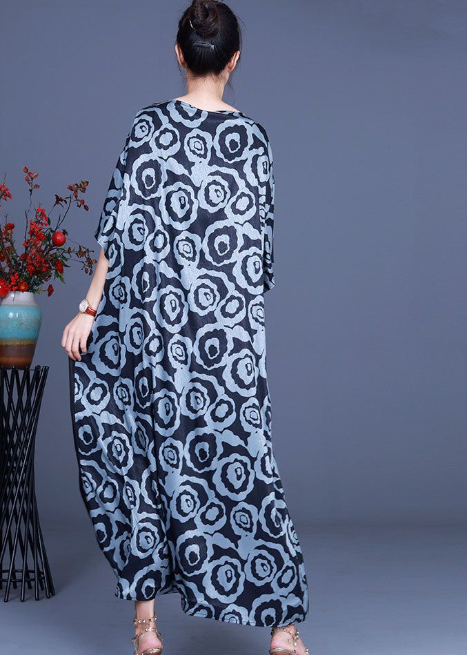 Stylish Black Asymmetrical Patchwork Print Holiday Dress Spring Black Asymmetrical Long Sleeve Dress For Summer, Black Long Sleeve Asymmetrical Summer Dress, Black Long Sleeve Asymmetrical Dress For Summer, Spring Black Patchwork Maxi Dress, Asymmetrical Patchwork Dress For Spring, Black Asymmetrical Short Sleeve Dress For Spring, Black Short Sleeve Asymmetrical Spring Dress, Black Asymmetrical Maxi Dress For Spring, Patchwork Print