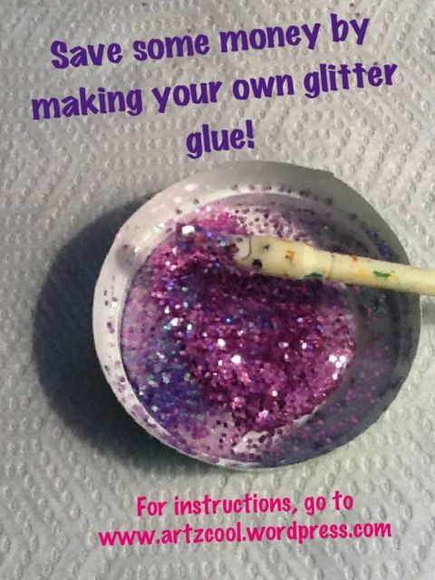 a small bowl filled with purple glitter next to a toothbrush