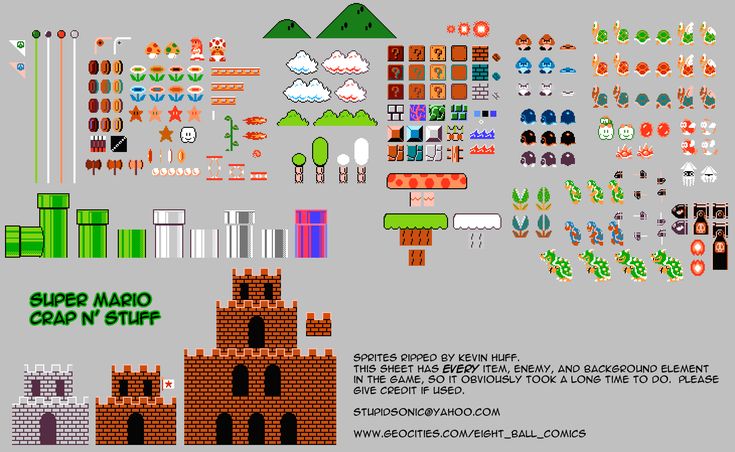 the super mario crafty stuff is displayed in this screenshote screengrac