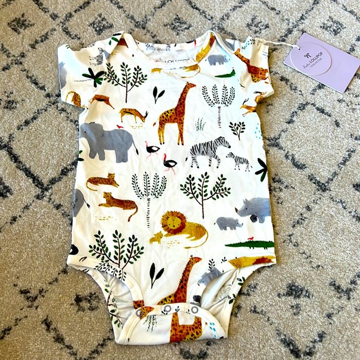 Cute, Super Soft, And Stretchy Safari Bodysuit. Thanks For Looking! Playful Bubble Romper With Cartoon Print For Playtime, Playful Cartoon Print Bubble Romper For Playtime, Playful Short Sleeve Onesie, Cute Cartoon Print Bodysuit For Playtime, Playful Printed Short Sleeve Bodysuit, Playful Short Sleeve Bodysuit For Playwear, Playful Multicolor Short Sleeve Onesie, Playful Printed Bubble Romper For Playtime, Playful Bubble Romper For Playtime