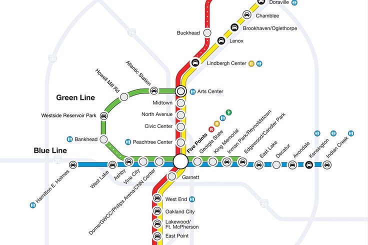 a subway map with all the stops and routes to go on it's route