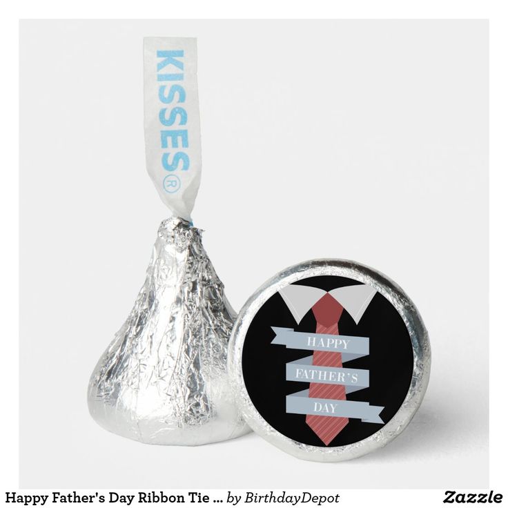 Happy Father's Day Ribbon Tie Hershey®'s Kisses® | Zazzle | Happy ...