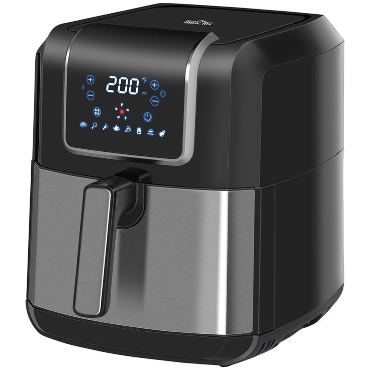 HOMCOM Air Fryer, 1700W 6.9 Quart Air Fryers Oven with Digital Display ...