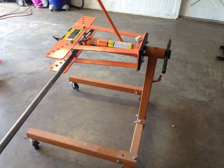 a work bench being worked on in a garage