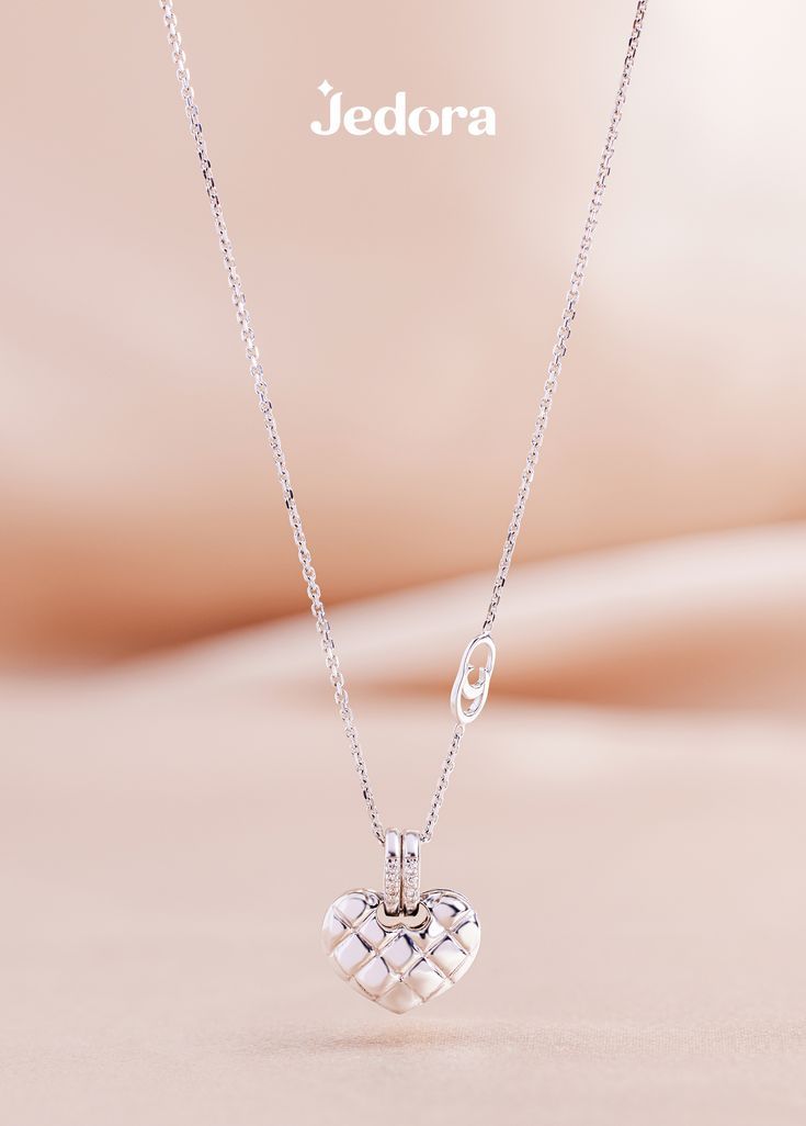 White gold heart shaped necklace with diamonds propped with a pink background Gold Diamond Necklace, Live Your Life, Heart Necklace, A Heart, Gold Diamond, Diamond Necklace, In Style, Diamonds, White Gold