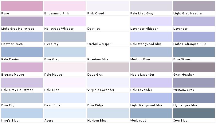 Paint Color Chart Valspar