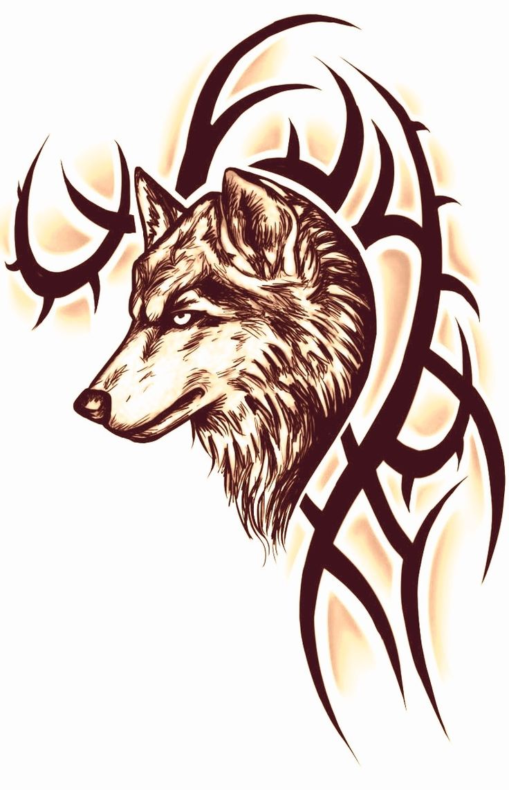 Pin by Оксана,творческая мастерская. on трафареты | Wolf tattoo design ...