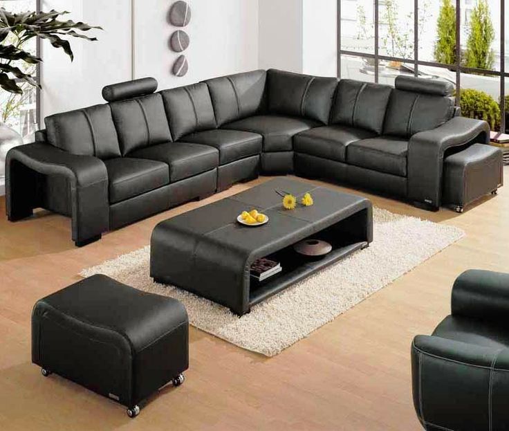 Black Sofa Set Ideas Freshnist Design Black sofa set, Sofa set