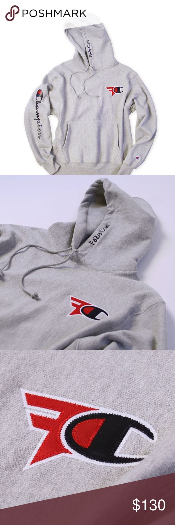 Faze champion hoodie Official faze x champion hoodie size m Champion Jackets & Coats Lightweight & Shirt Jackets Shirt Jackets, Champion Hoodie, Shirt Jacket, Man Shop, Sweatshirts