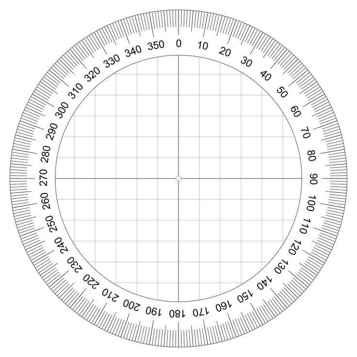 360 Degree Wheel - 10 Free PDF Printables | Printablee | Circle math ...