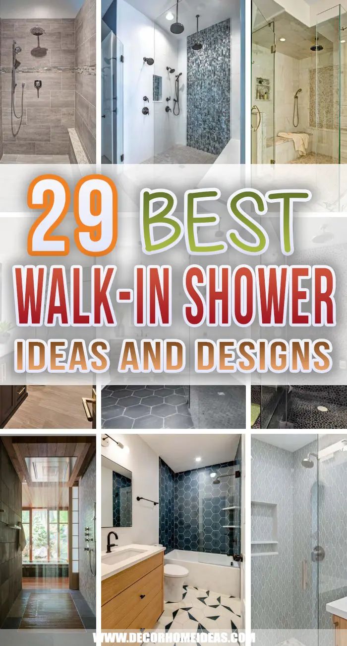 the top 20 best walk in shower ideas and designs image.