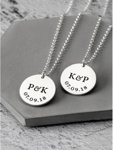 Relationship Necklaces - Initials & Dates