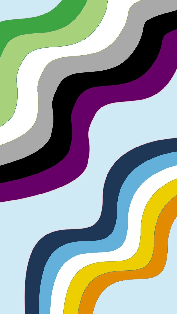 an abstract background with multicolored wavy lines