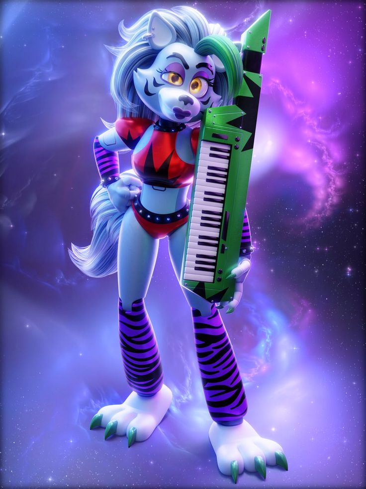 an image of a cartoon character holding a musical instrument