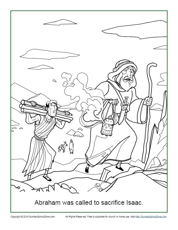 God Calls Abraham Page Coloring Pages