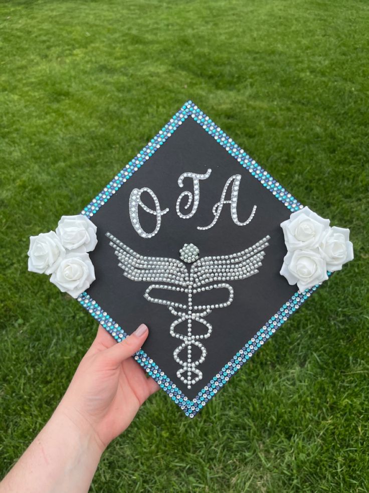 OTA Graduation Cap in 2024 | Graduation cap decoration diy, Diy ...